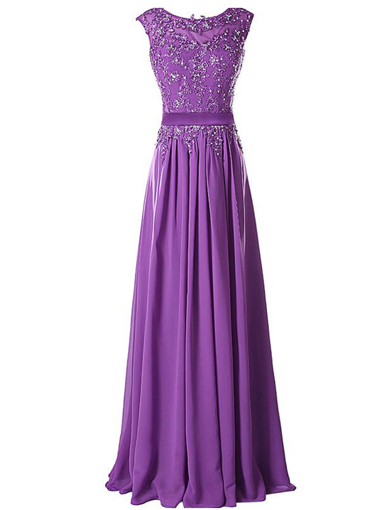 Long Evening Dresses,Purple Evening Dresses,Evening Dresses Chiffon ...